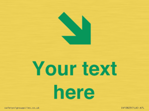 Custom Safe Condition inverse: Green Down right arrow